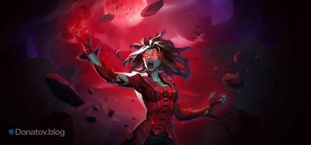 Алая Ведьма в эпическом костюме «Королева мёртвых»