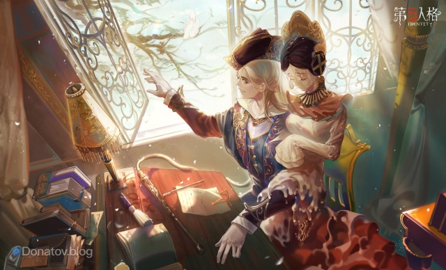 Официальная иллюстрация в честь Дня Персонажа Wax Artist в Identity V