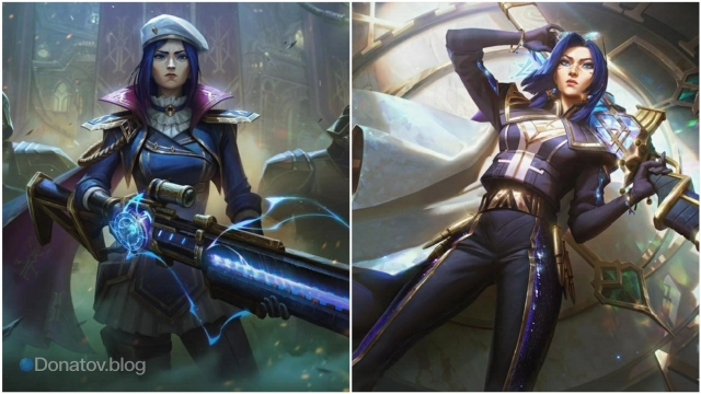 Обычный и престижный образ «Командир Кейтлин из «Аркейна»