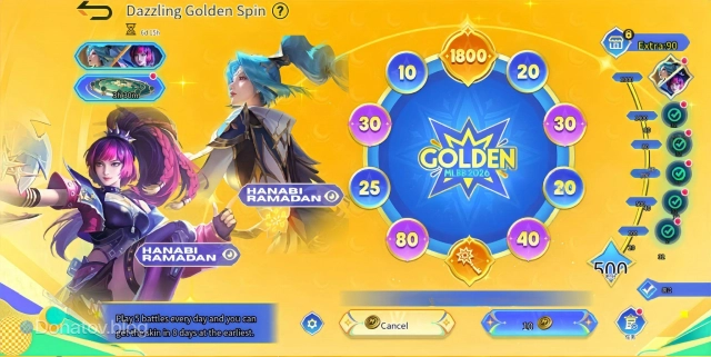 Событие Golden month на тестовом сервере в Mobile Legends: Bang Bang