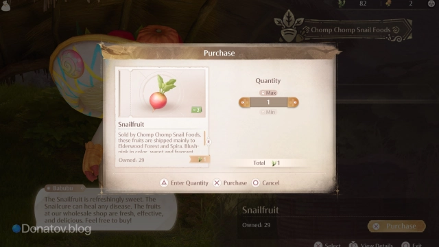 Snailfruit в Infinity Nikki