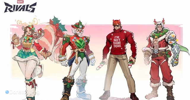 Новогодне-рождественские облики персонажей