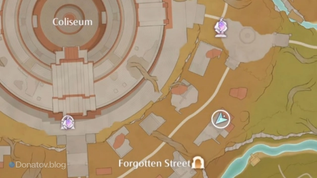 Расположение птицы в Infinity Nikki