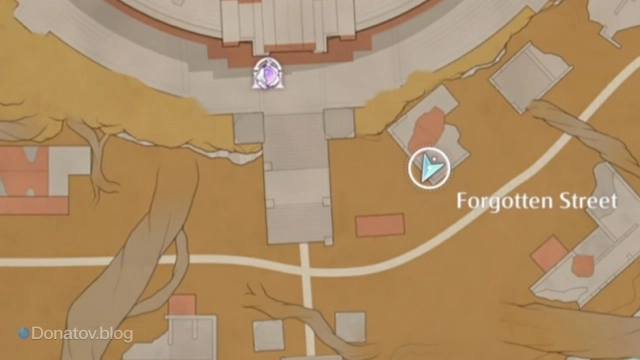 Расположение третьей эмблемы в Infinity Nikki