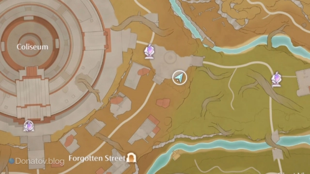 Расположение пятой эмблемы в Infinity Nikki