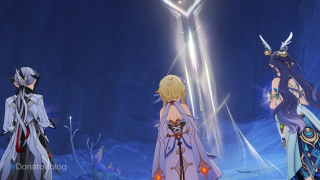 Арлекино, Лаума и Путешественник медитируют