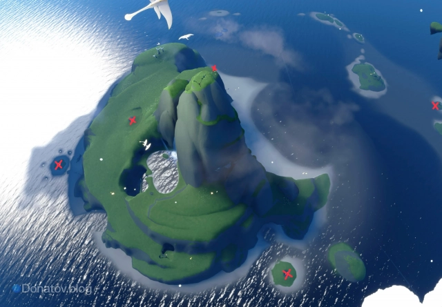 Где находятся гейзеры на Островах укрытия