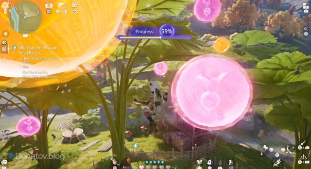 Шарики в квесте Old Tears Shed Again: Snail Ranch