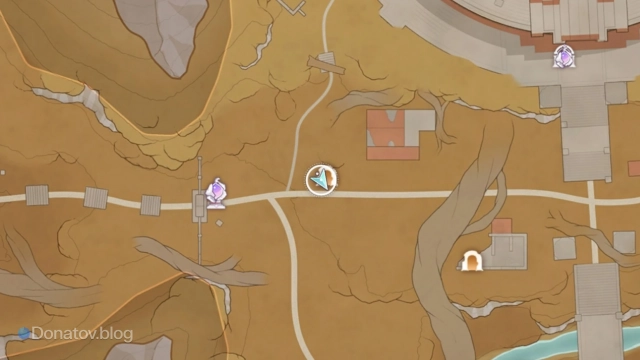 Расположение второй эмблемы в Infinity Nikki