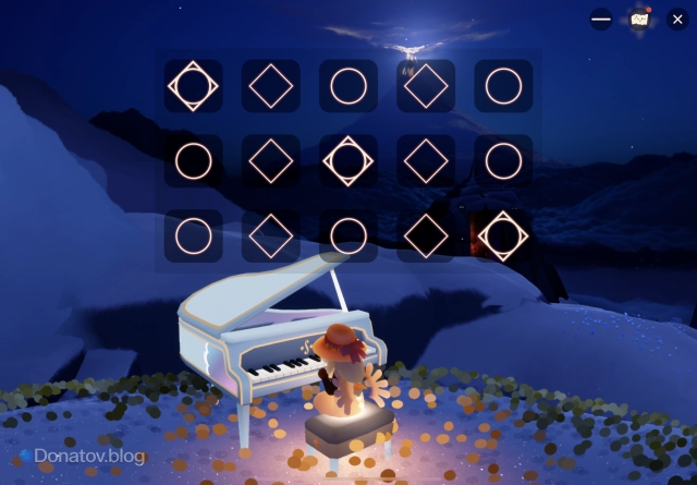 Интерфейс игры на инструментах