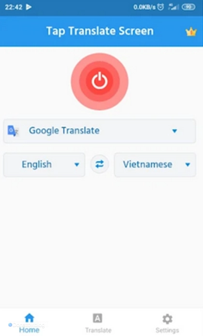 Приложение Tap to Translate Screen для Android
