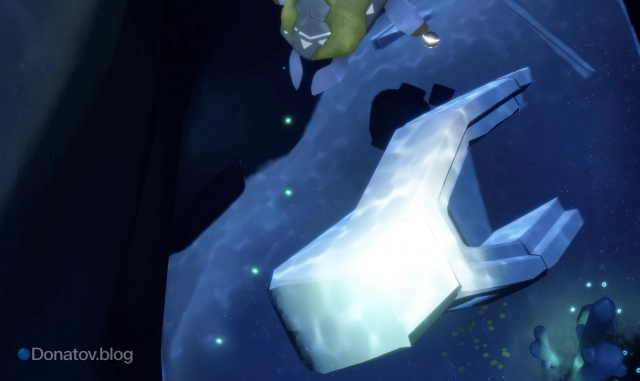 След из воска, который оставляет черепаха