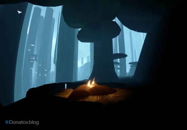 Особый костёр в дождливой локации Тайного леса