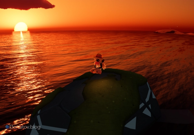 Медитация на огромной черепахе