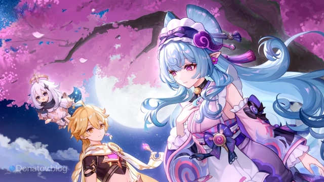 Официальный промо-арт с Мидзуки к выходу версии 5.4