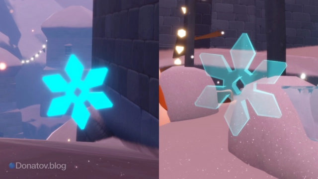 Активные и уже собранные снежинки-тикеты