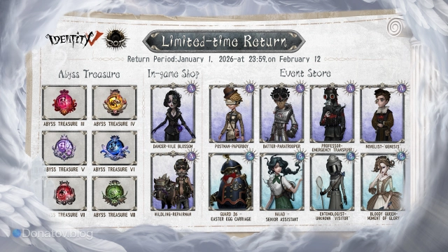 Реран контента Call of Abyss в Identity V