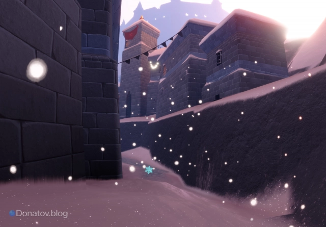 Второй тикет в узком проходе за домиками