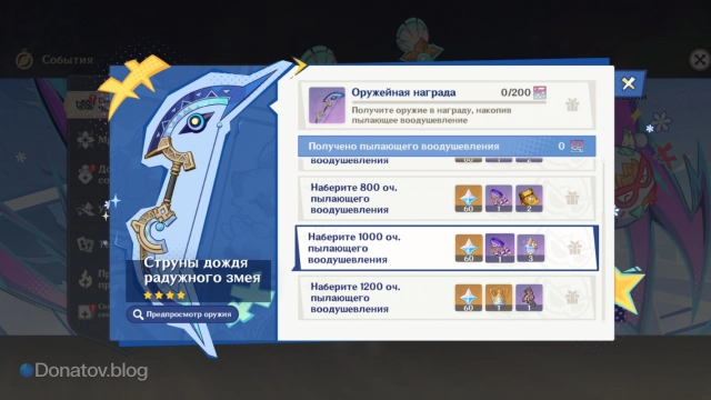 Вкладка «Дар героя»