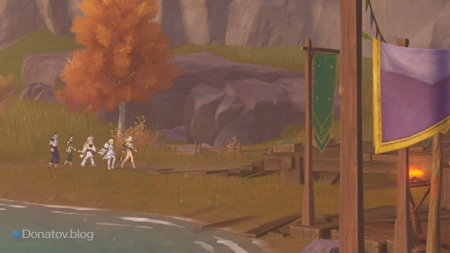 Команда возвращается в лагерь