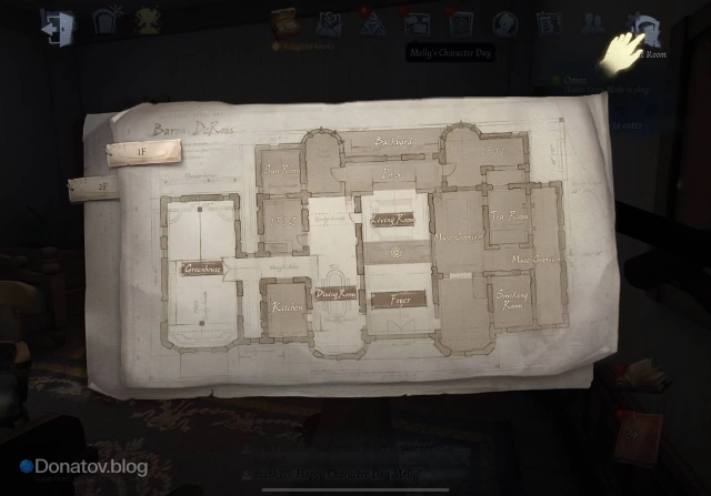 Переключаться между поместьем и собственным уголком очень просто