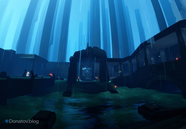 Локация со вторыми воротами в Тайном лесу