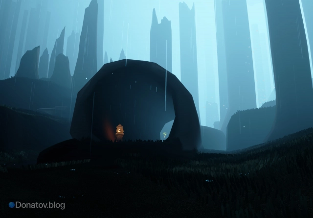 Стволы упавших деревьев в Тайном лесу