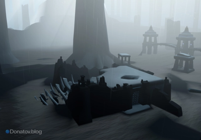 Большой скелет на поляне в Тайном лесу