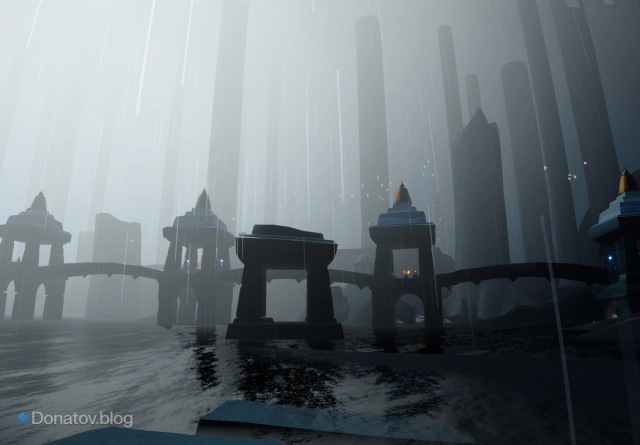 Башенки, соединяющие мосты у храма в Тайном лесу