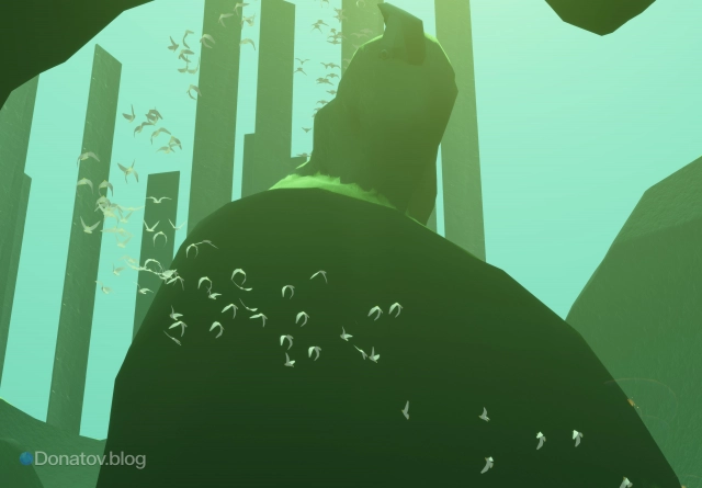 Стая белых птиц в Подземных пещерах Тайного леса