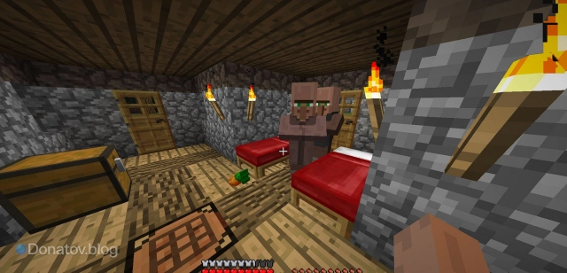 Помещение для размножения жителей в «Майнкрафте»