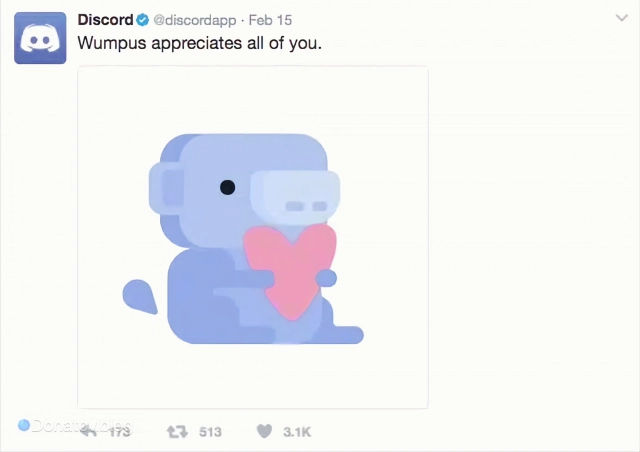 Маскот «Дискорда» с сердечком