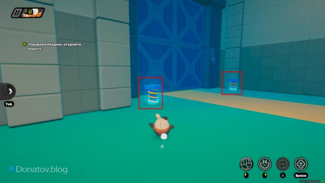 Механизмы для открытия двери на втором этапе события