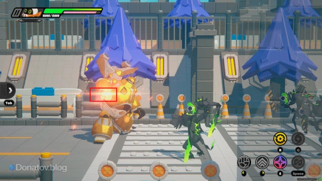 Свечение перед применением заряженного удара