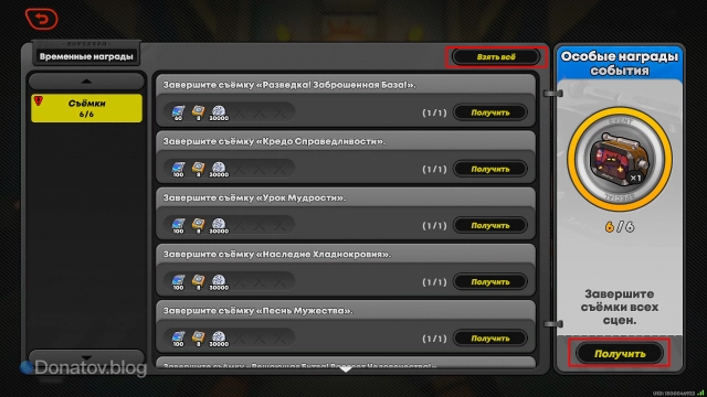 Список наград события «Золотая меха: Новое поколение»