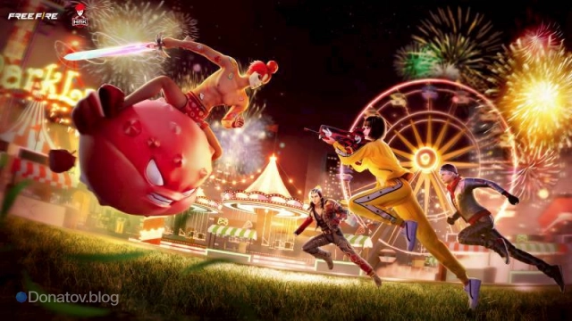 Картинка из официальных анонсов коллабы Free Fire и Heartrocker
