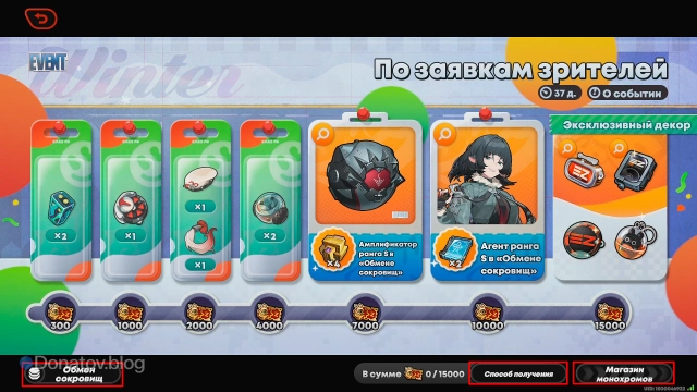 Интерфейс события