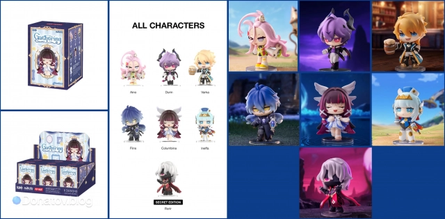 Вид коробки с фигуркой и полного сета + все фигурки из коллекции