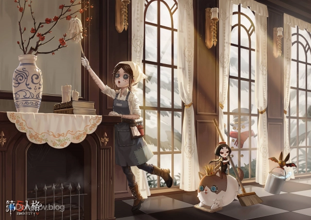 Официальная иллюстрация с питомцами в Identity V