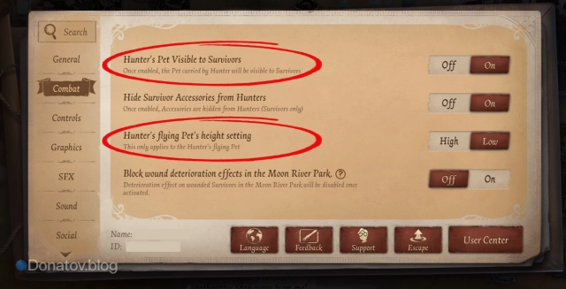 Как найти настройки питомцев в Identity V