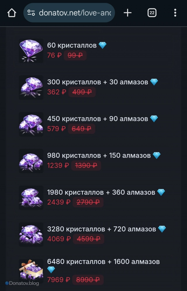 Паки и их плюшки на Donatov.net