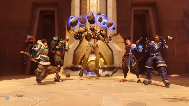 Команда победителей в режиме «Быстрая игра: взлом» на карте «Храм Анубиса»