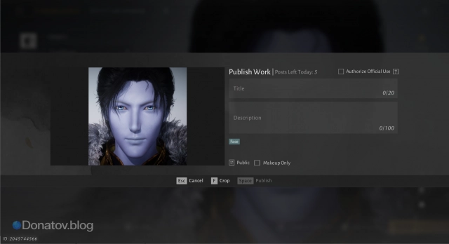 Процесс публикации сгенерированной на основе фото модели