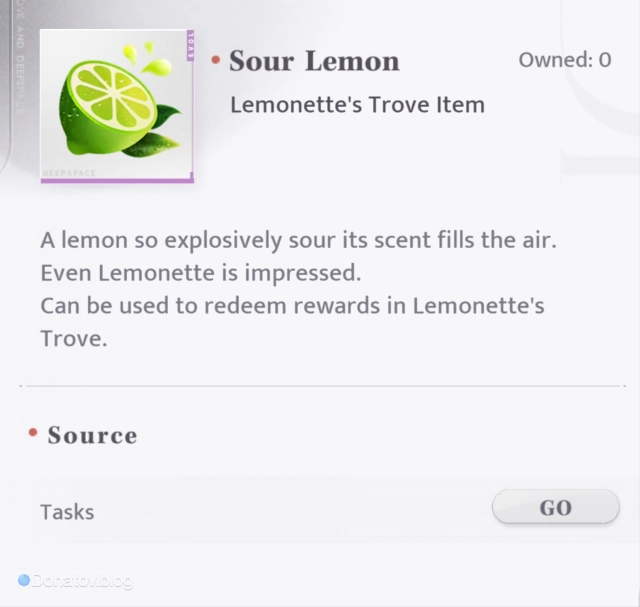 Валюта Lemonette’s Trove Sour Lemon