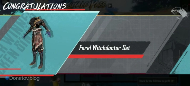 Образ «Дикий знахарь» в пропуске A17 в PUBG Mobile