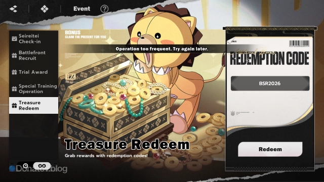 Сообщение о таймауте при частом вводе промокодов