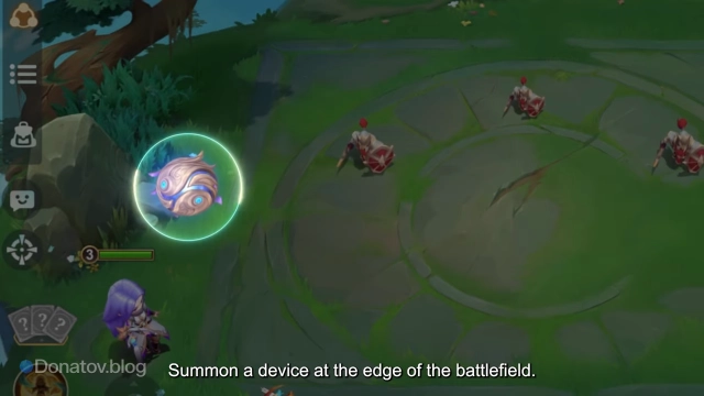 Парящий шар Ло Йи на краю поля боя в Magic Chess: Go Go