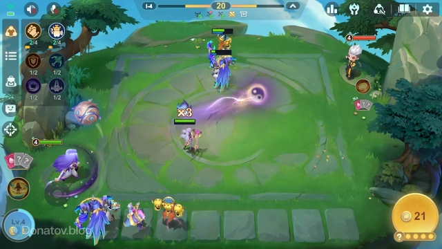 Геймплей командира Ло Йи в Magic Chess: Go Go