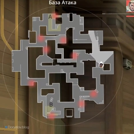 Миникарта с позициями врагов в режиме «Бой насмерть»
