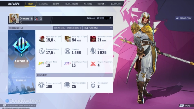 Профиль с UID